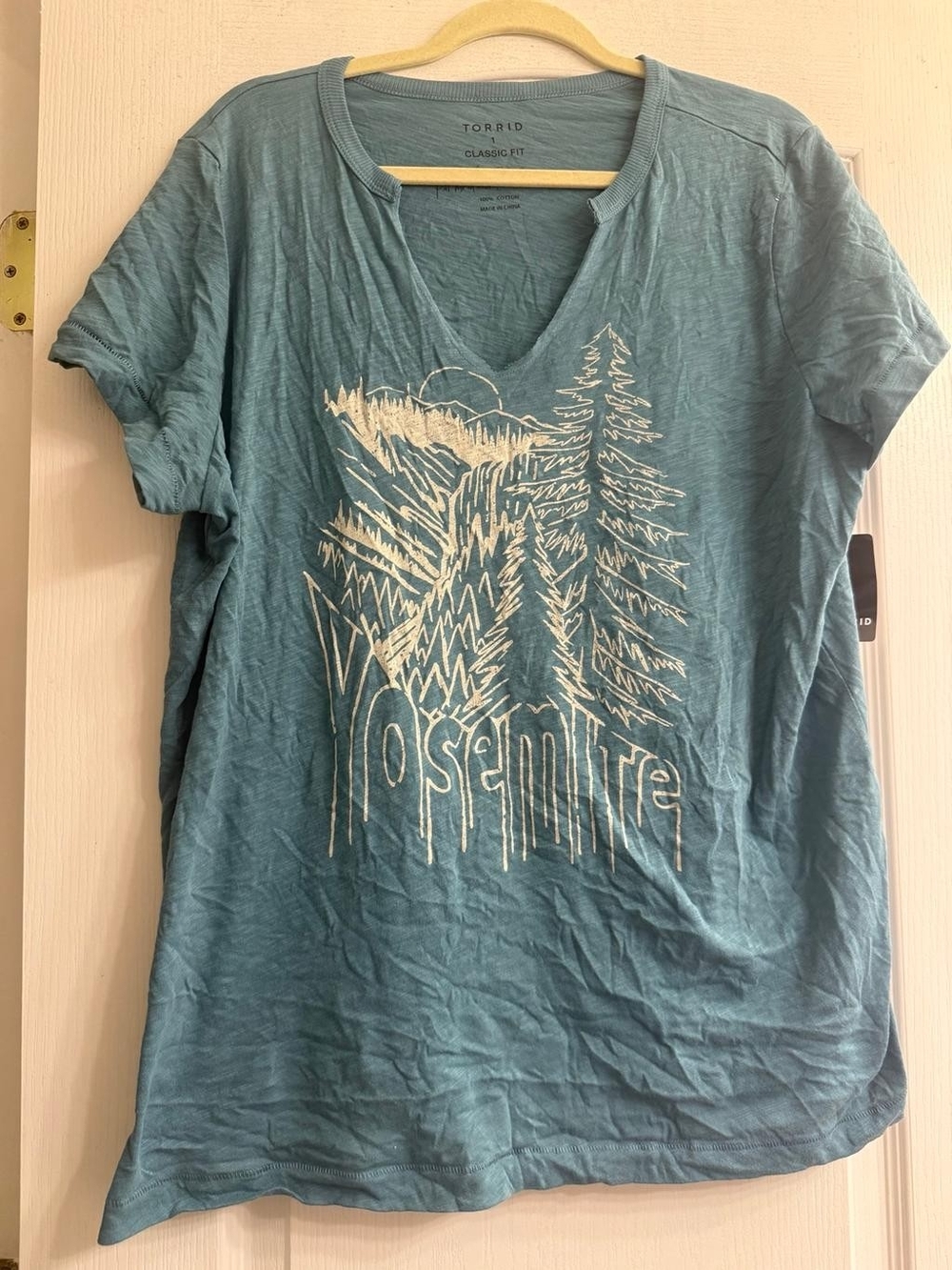 NWT Torrid Teal Yosemite Graphic Tee